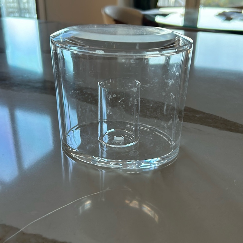 Acrylic cotton ball/q-tip holder